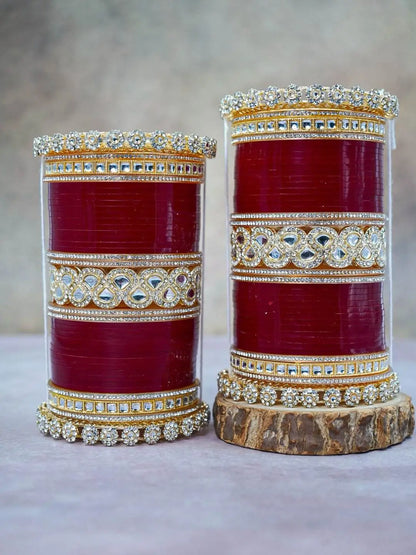 Ishhaara Uncut Polki Kundan Studded Bridal Chooda