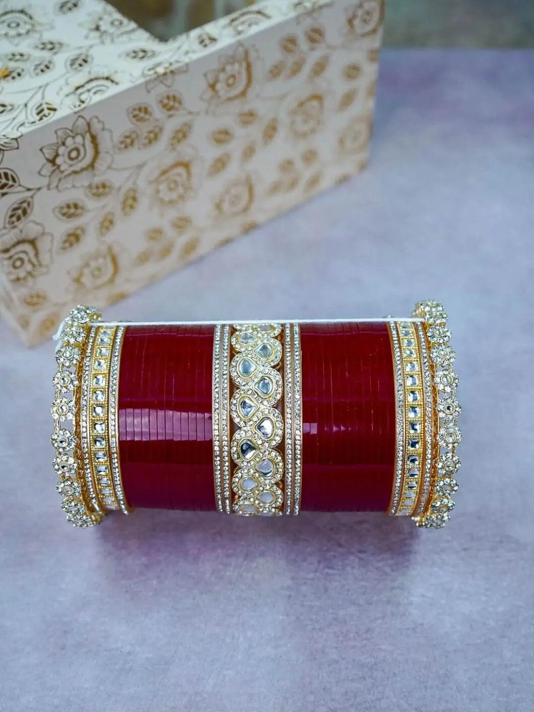 Ishhaara Uncut Polki Kundan Studded Bridal Chooda