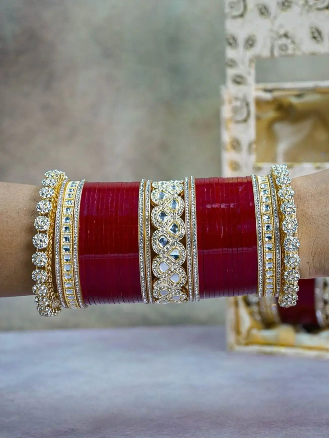 Ishhaara Uncut Polki Kundan Studded Bridal Chooda