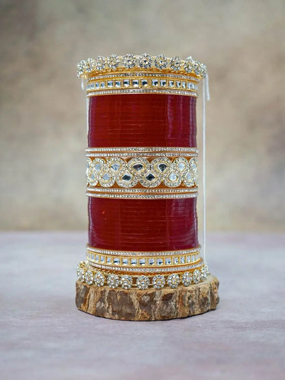 Ishhaara Uncut Polki Kundan Studded Bridal Chooda