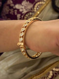 Ishhaara Uncut Polki Kundan Studded Openable Bangles