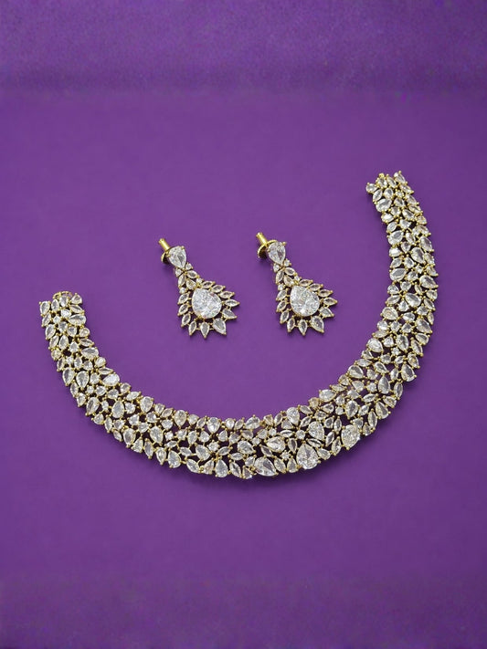 Ishhaara Uncut Stone Stylish Neck Set