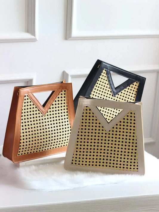 Ishhaara V Cut Hand Held Handbag