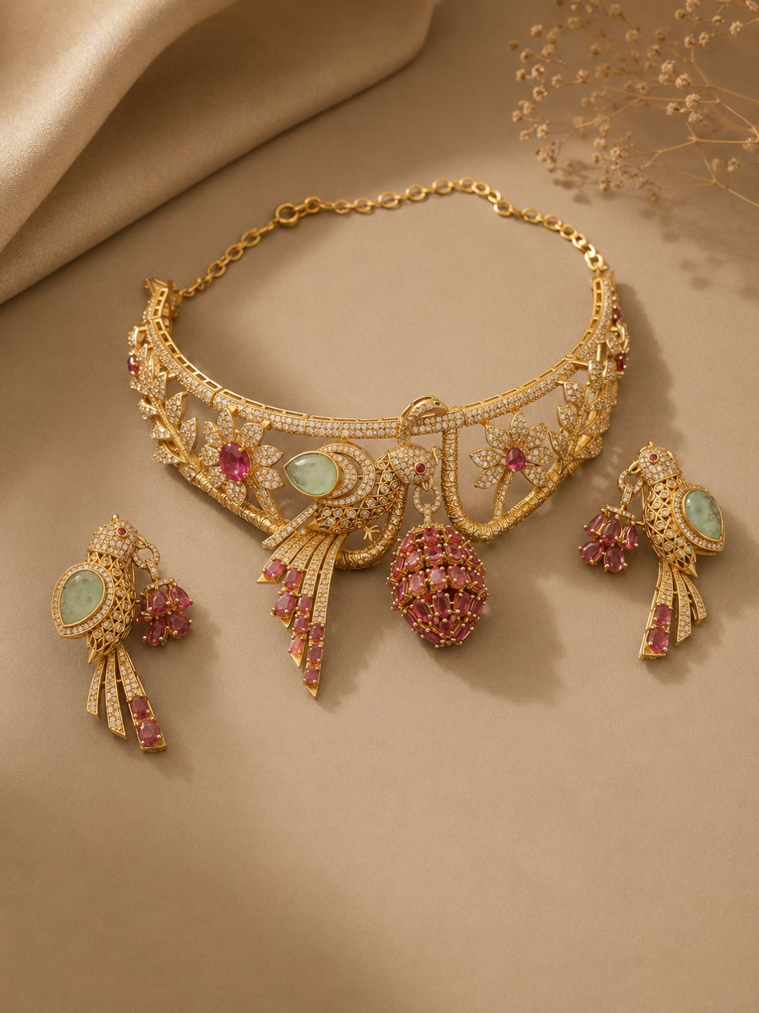 Ishhaara Vantara Bird Royale Statement Necklace