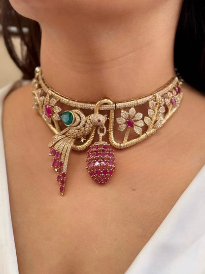 Ishhaara Vantara Bird Royale Statement Necklace