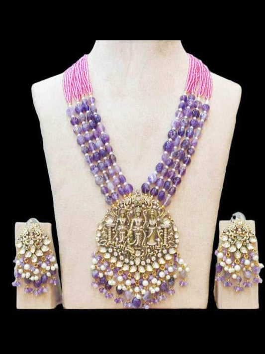 Ishhaara Victorian Beaded Temple Mala Set