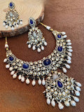Ishhaara Victorian Dancing Peacock Choker Necklace