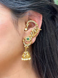 Ishhaara Victorian Polish Flower Ear Cuff Jhumkha