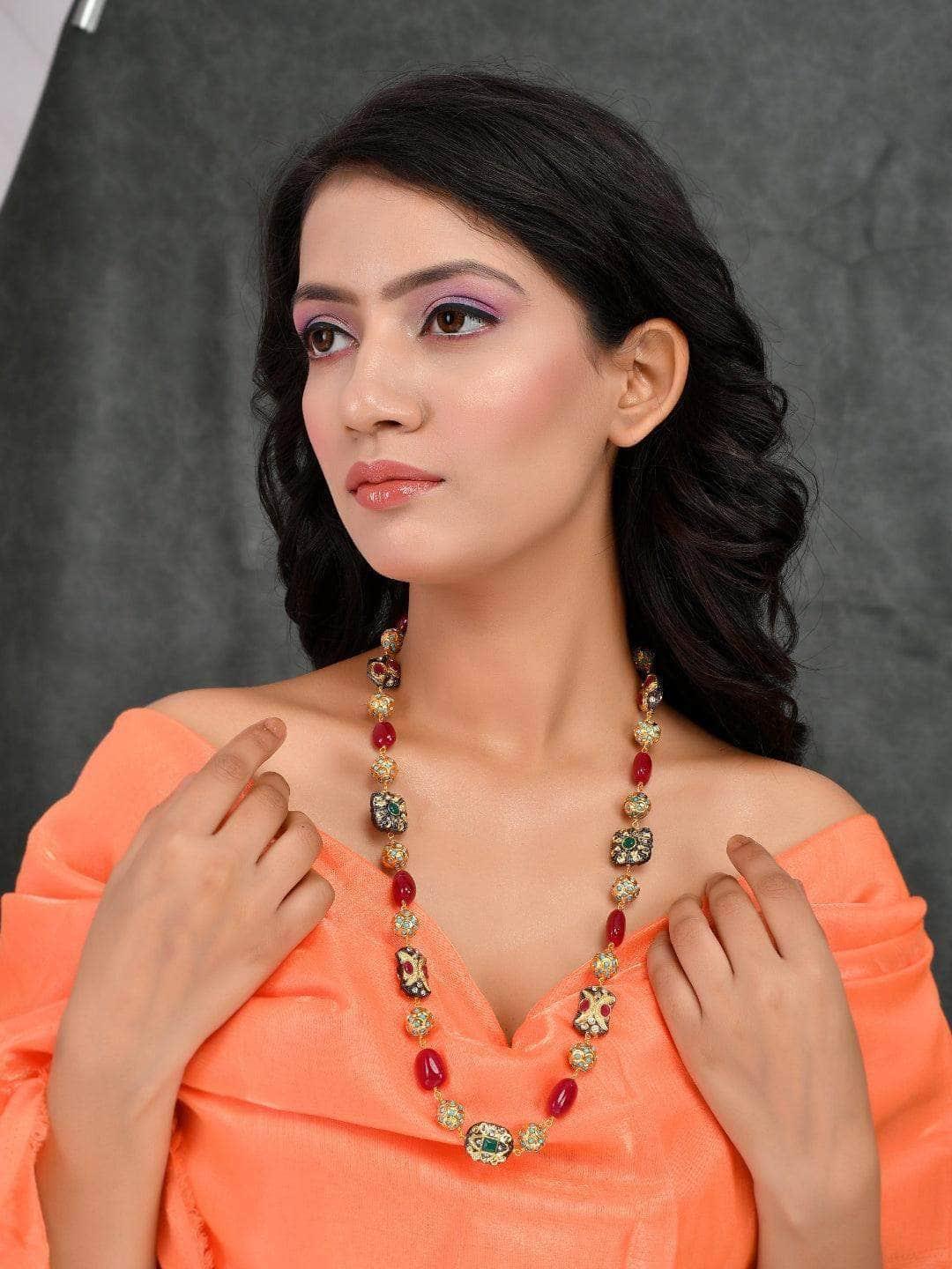 Ishhaara Victorian Semi Precious Long Chain