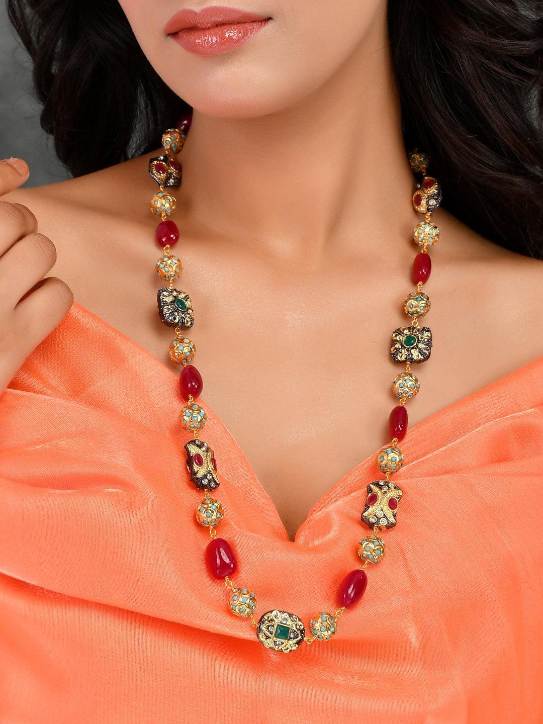 Ishhaara Victorian Semi Precious Long Chain