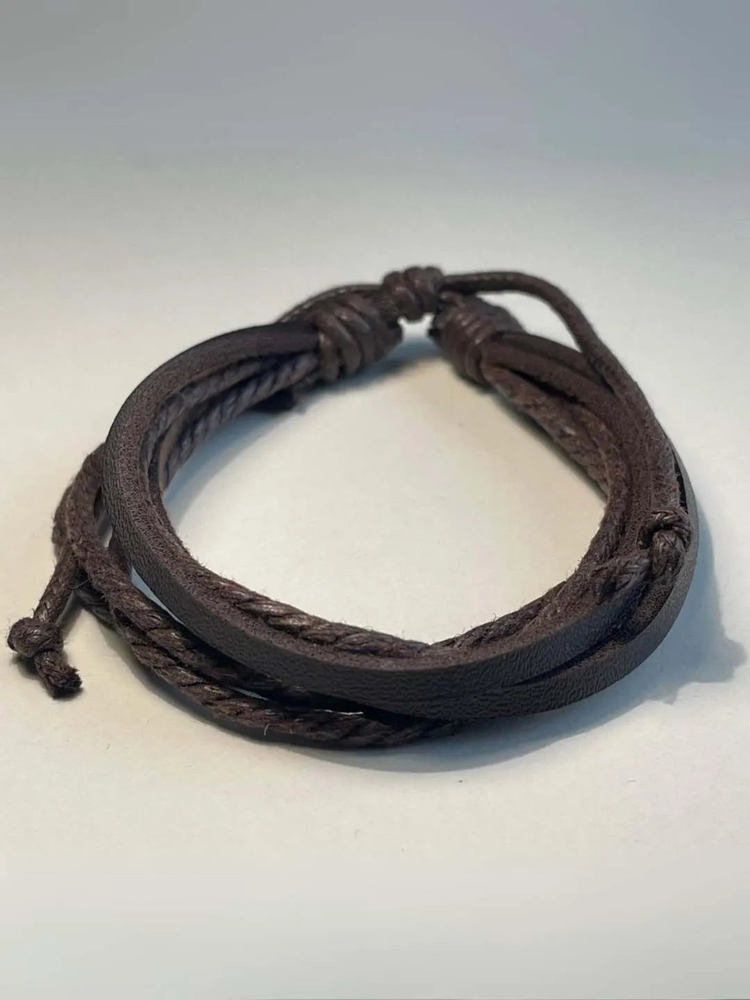 Ishhaara Vikram In Handmade Braided Leather Bracelet
