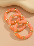 Ishhaara Vintage Acrylic Bamboo Beads Bracelet