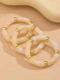 Ishhaara Vintage Acrylic Bamboo Beads Bracelet