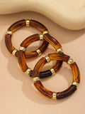 Ishhaara Vintage Acrylic Bamboo Beads Bracelet