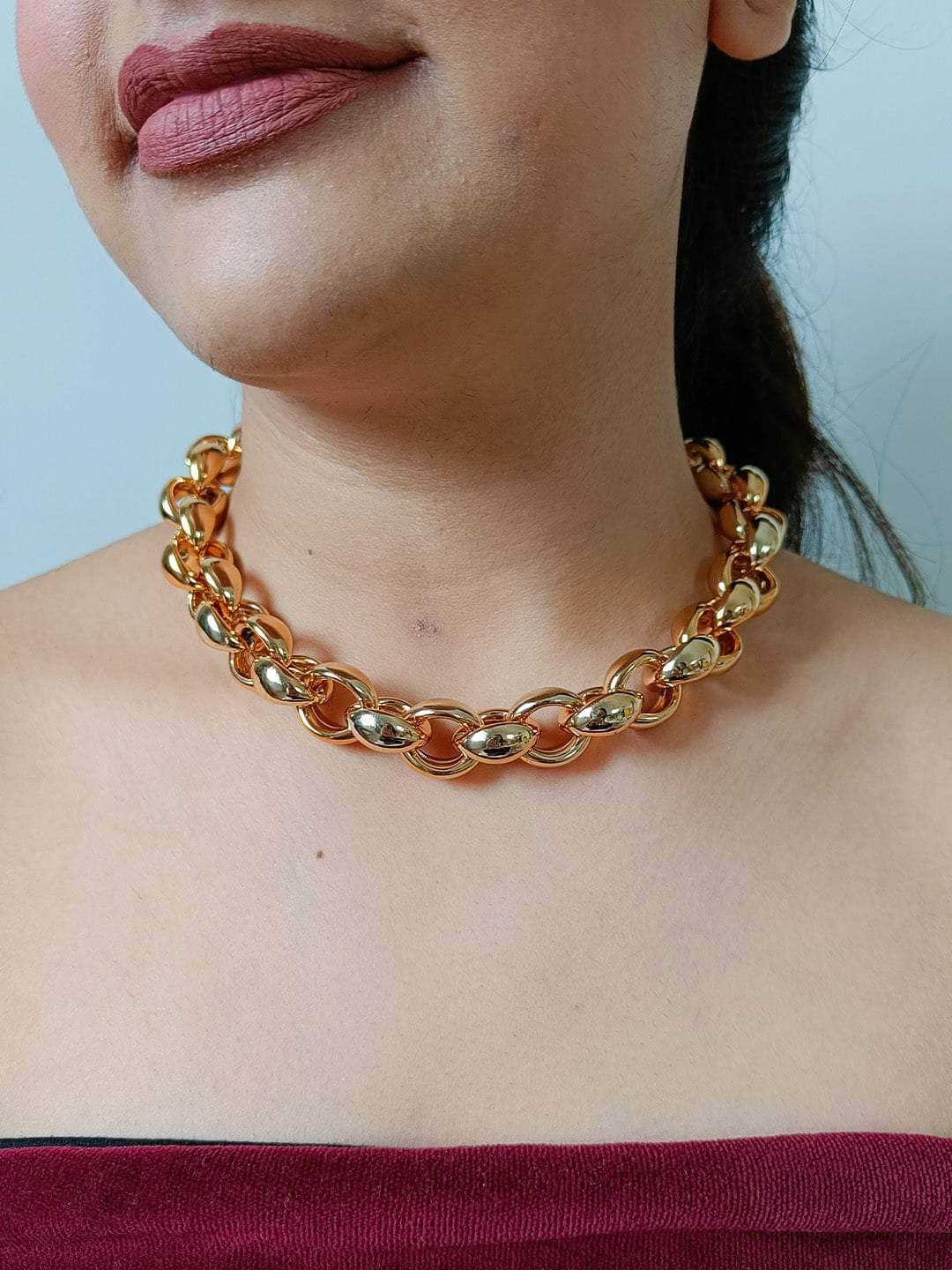 Ishhaara Vintage Chain Link Necklace