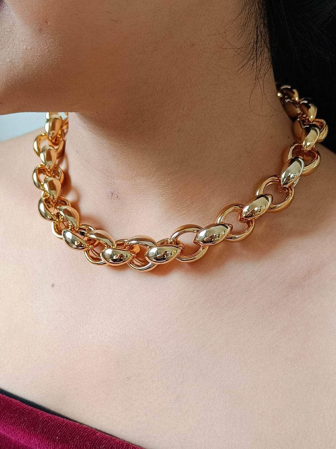 Ishhaara Vintage Chain Link Necklace
