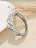 Ishhaara Vintage Chunky Silver Bangle Cuff