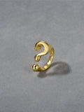 Ishhaara Vintage Gothic Question Mark Rings