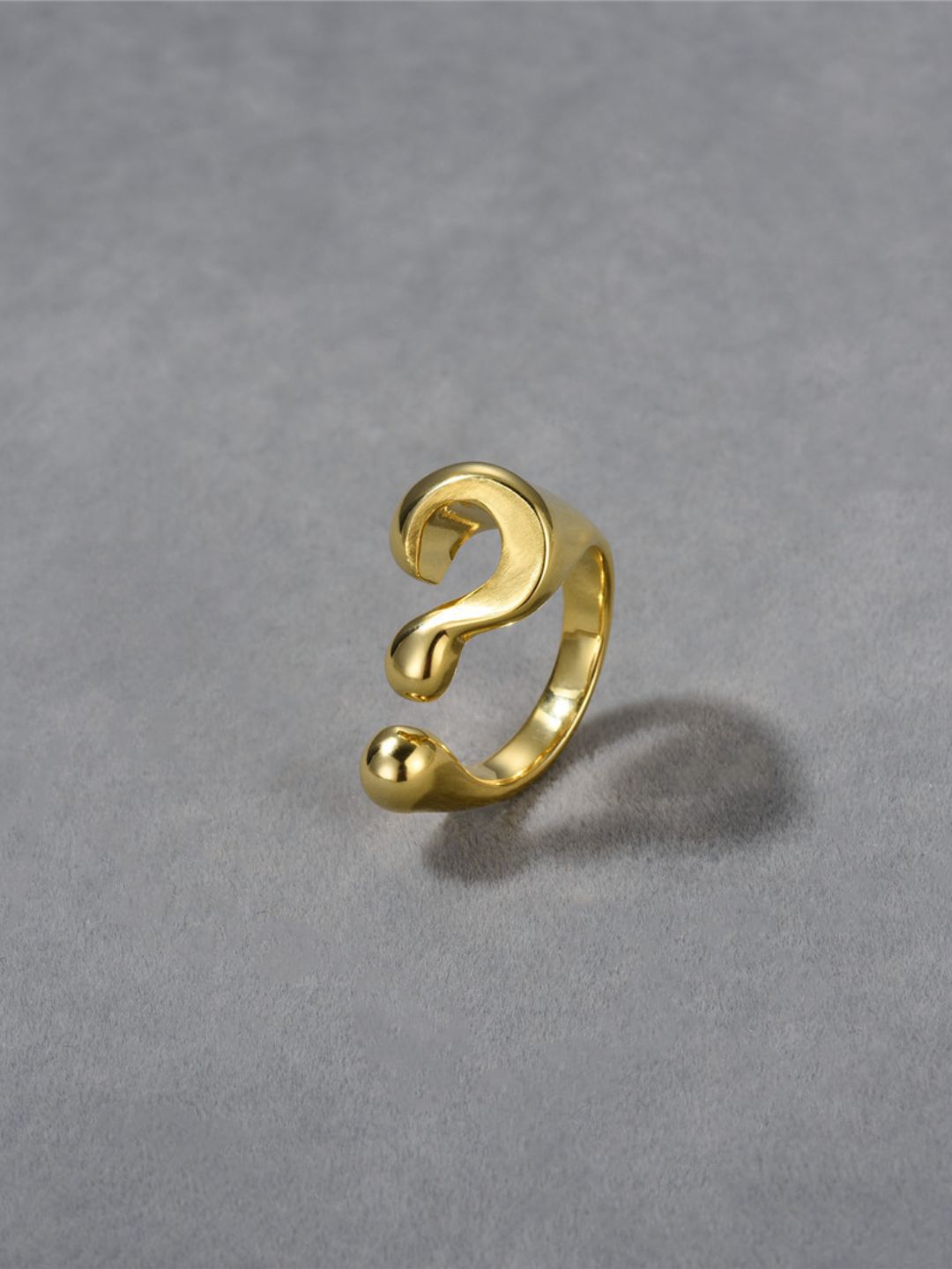 Ishhaara Vintage Gothic Question Mark Rings