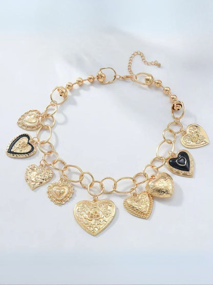 Ishhaara Vintage Heart Charm Necklace