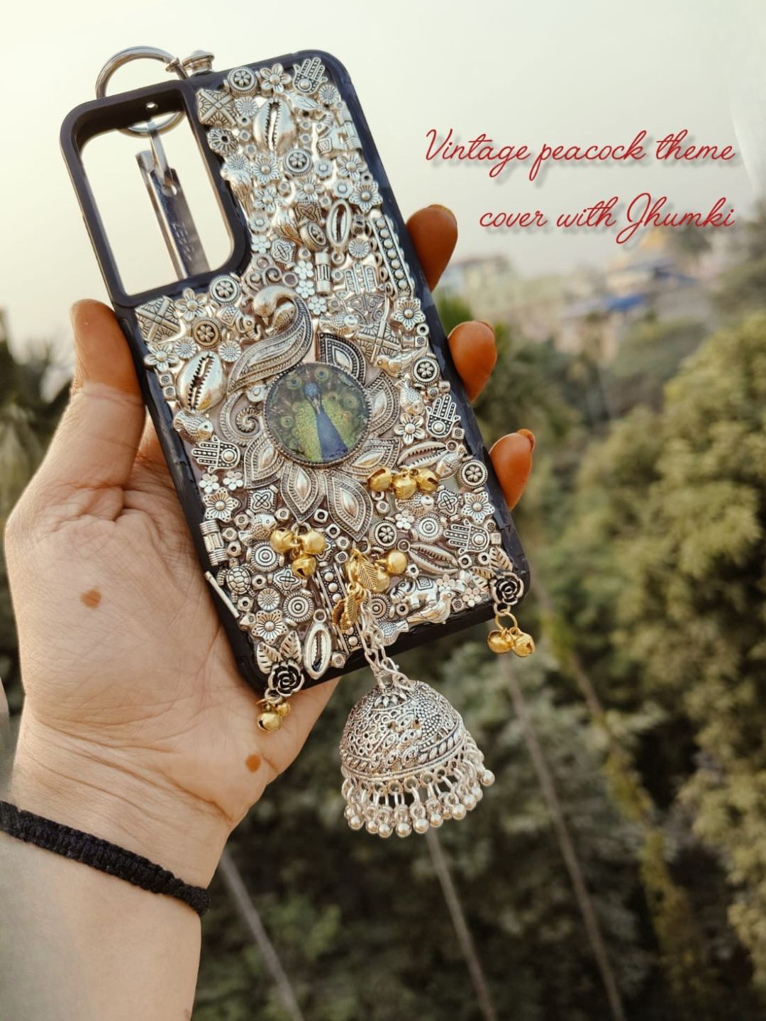 Ishhaara Vintage Peacock Theme Cover With Jhumki