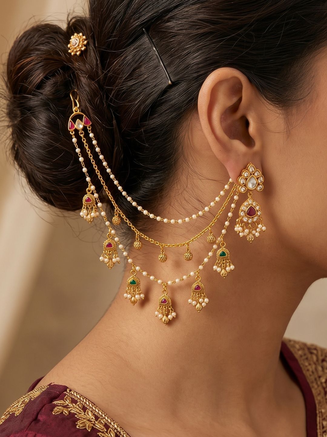 Ishhaara Vintage Royal Earchain