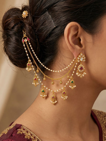 Ishhaara Vintage Royal Earchain