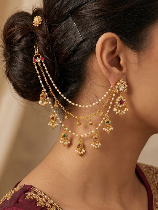 Ishhaara Vintage Royal Earchain