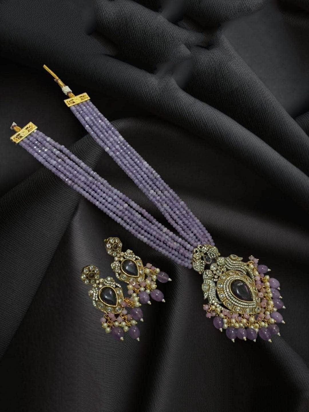 Ishhaara Violet Reclaim Elegant Necklace