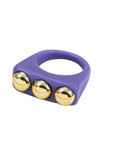 Ishhaara Violet Vintage Acrylic Metal Chunky Rings