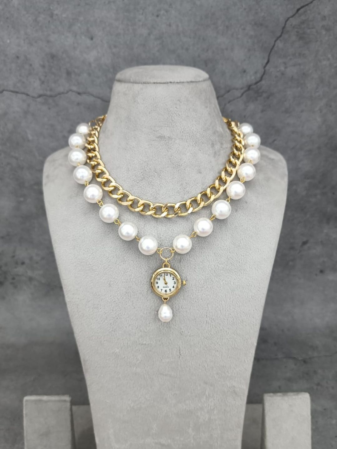 Ishhaara Watch Choker Necklace