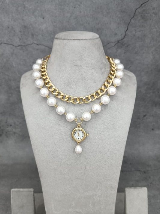 Ishhaara Watch Choker Necklace