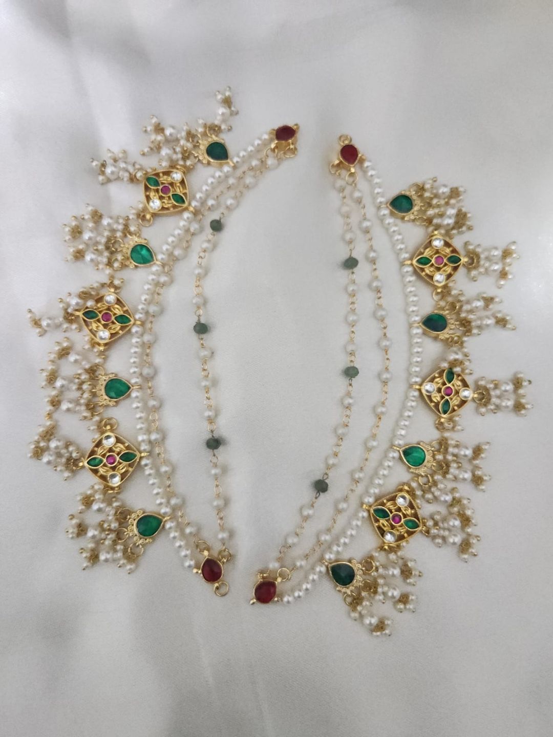 Ishhaara Waterdrop Kundan Jadau Guttapusalu Earchain