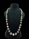 Ishhaara White Baroque And Pearl Studded Necklace