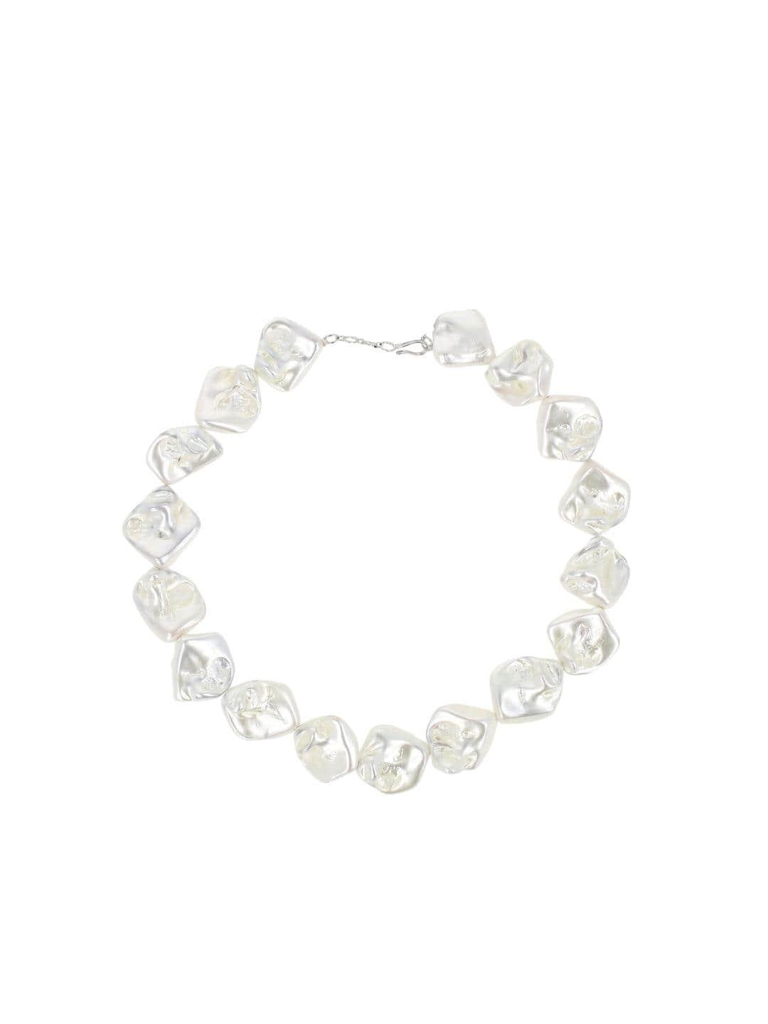 Ishhaara Baroque Statement Necklace Super White