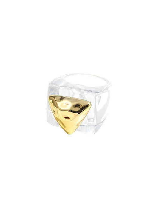 Ishhaara White Chunky Candy Ring