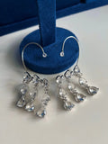 Ishhaara White Contemporary American Diamond Chandbalis Earcuff Earrings