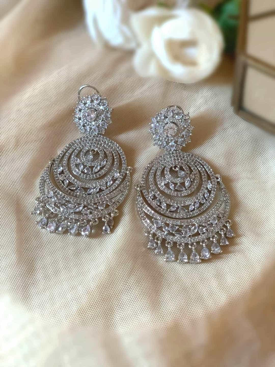 Ishhaara Crystal Chandbali Earring