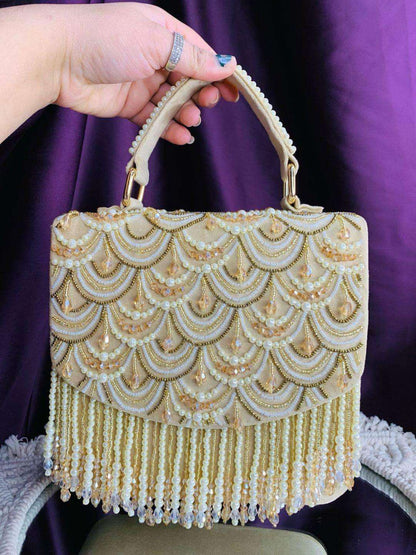 Ishhaara Drop Box Clutch Bag