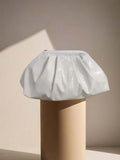 Ishhaara White Glossy Gleam Clutch
