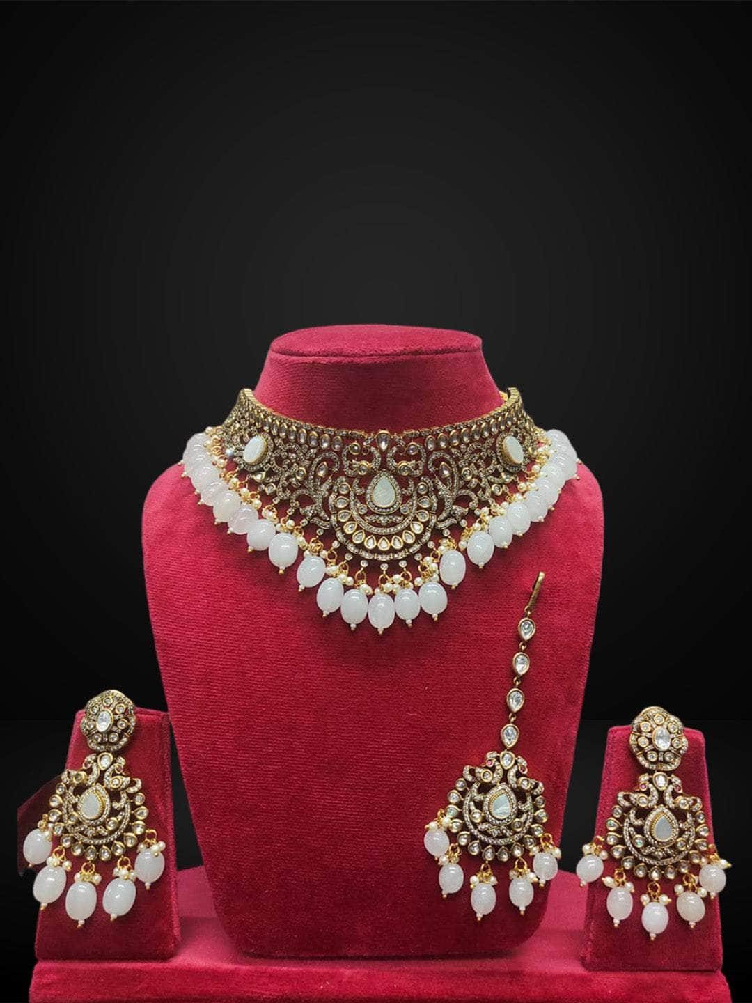 Ishhaara Meenakari Kundan Studded Heavy Necklace