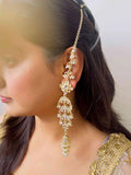 Ishhaara White Noor String Earrings