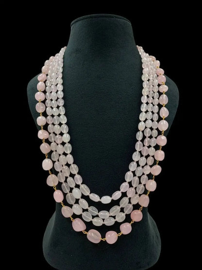 Ishhaara White Semi Precious Stone Studded Handmade Mala