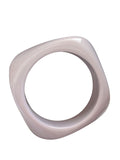 Ishhaara White Trendy Korean Resin Acrylic Bangle Bracelet