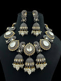 Ishhaara White Victorian Jhumka Studded Bridal Necklace