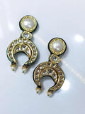 Ishhaara White Zeena Kundan Earrings