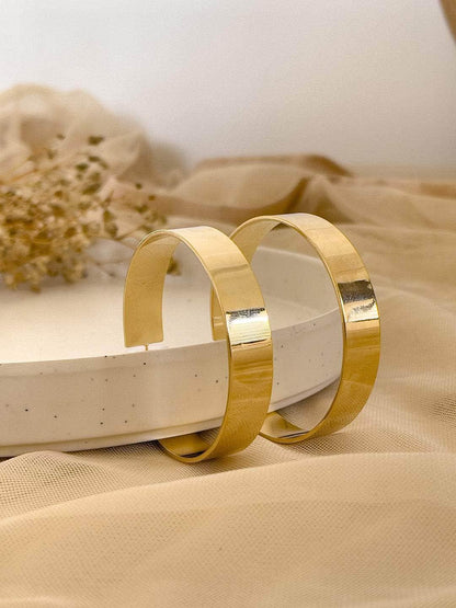 Ishhaara Wide Chunky Big Hoops