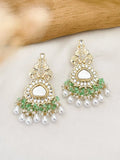 Ishhaara Wine Colored Chandbali Earrings