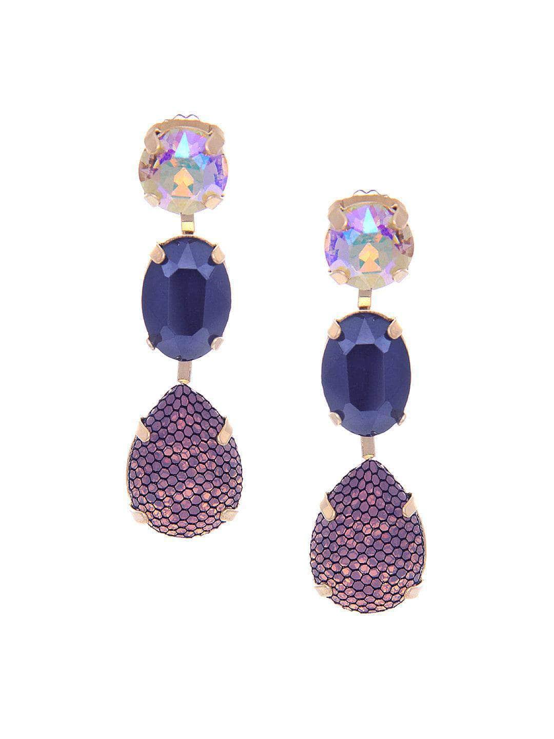 Ishhaara Yashaswinidayama In Our Honeycomb 3Tiered Earrings