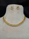 Ishhaara Yellow Beaded Choker Necklace Set